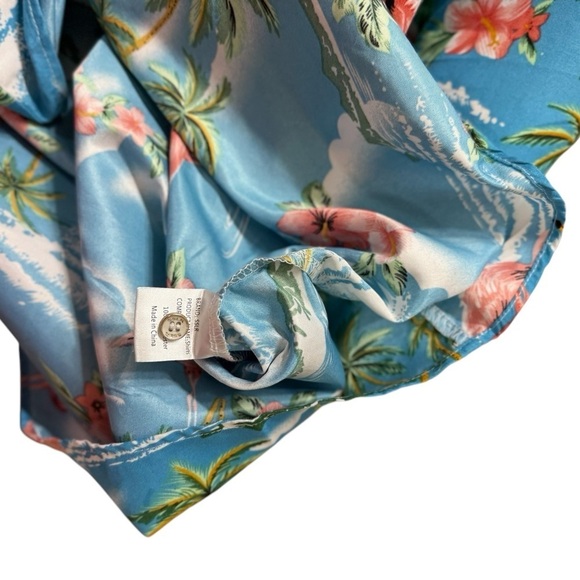 SSLR Hawaiian Men’s Shirt 4XL Flamingo Short  Sleeve 
Casual Beach Tropical - Picture 5 of 6